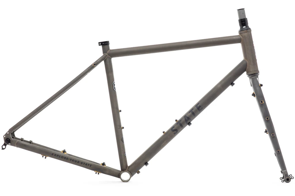 4130 All-Road - Frame & Fork Set - Raw Phosphate