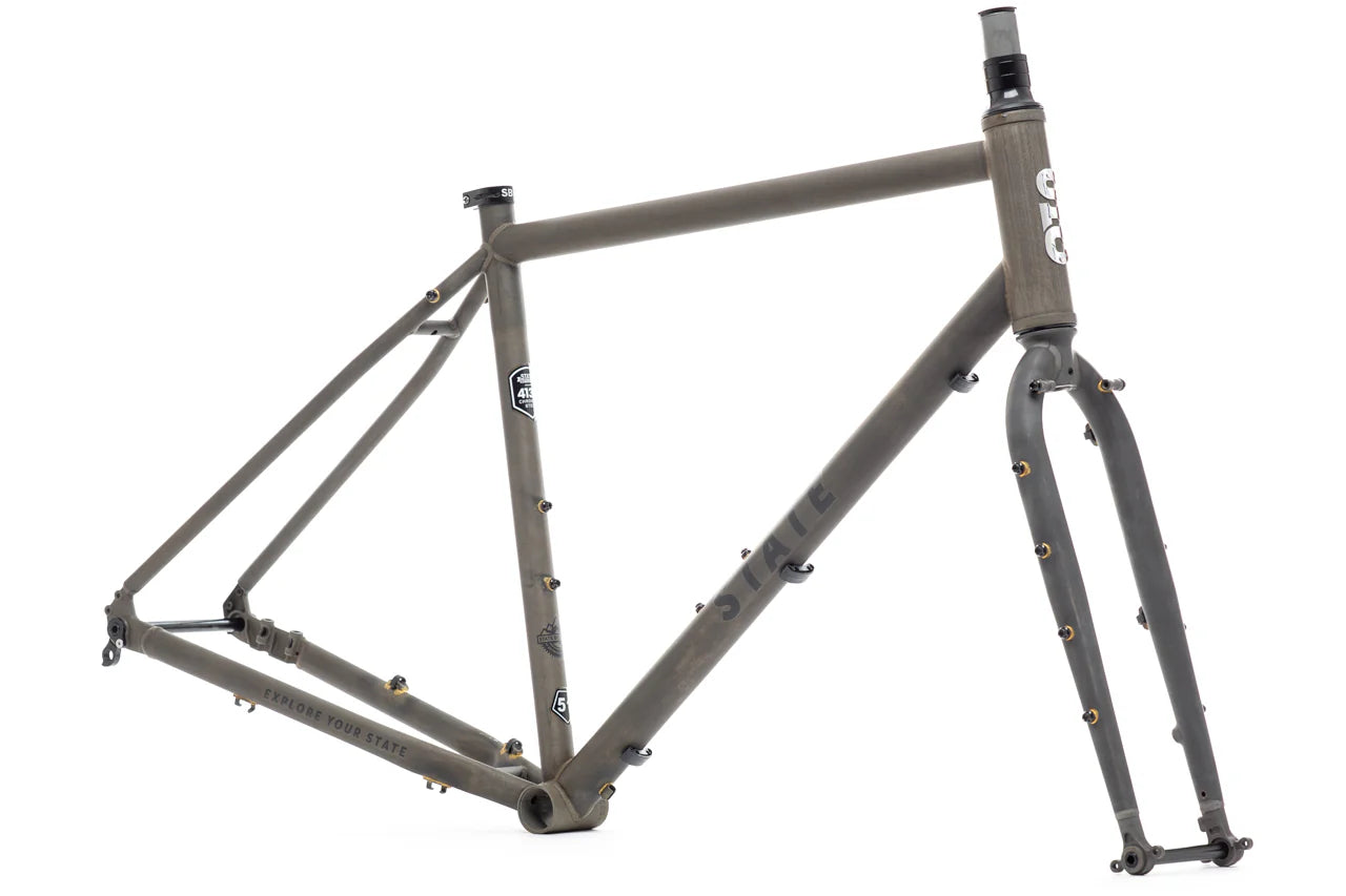 4130 All-Road - Frame & Fork Set - Raw Phosphate