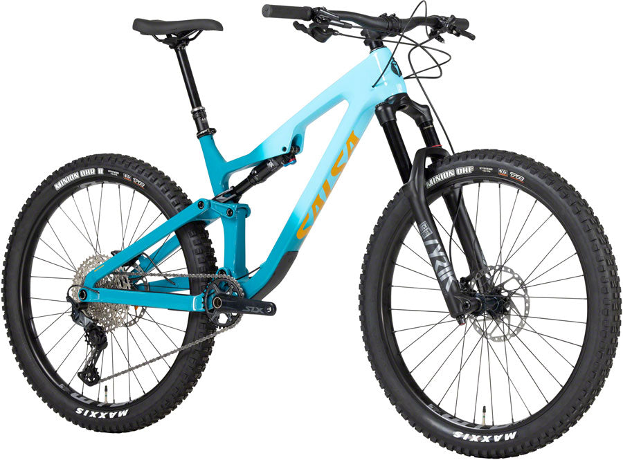 Salsa Rustler Carbon SLX Bike - 27.5", Carbon, Teal Fade