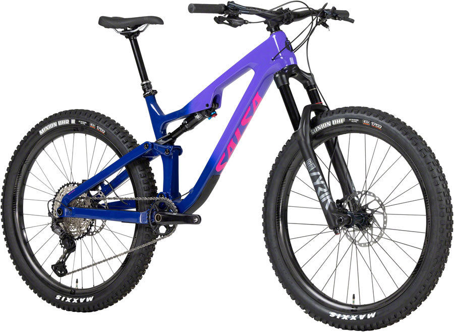 Salsa Rustler Carbon XT Bike - 27.5", Carbon, Purple Fade