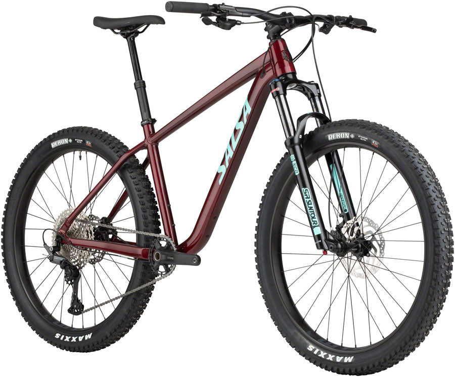 Salsa Rangefinder Deore 12 27.5+ Bike - 27.5", Aluminum, Dark Red