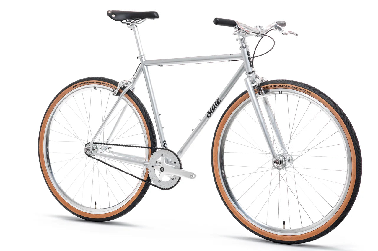 4130 - Satin Silver – (Fixed Gear / Single-Speed)