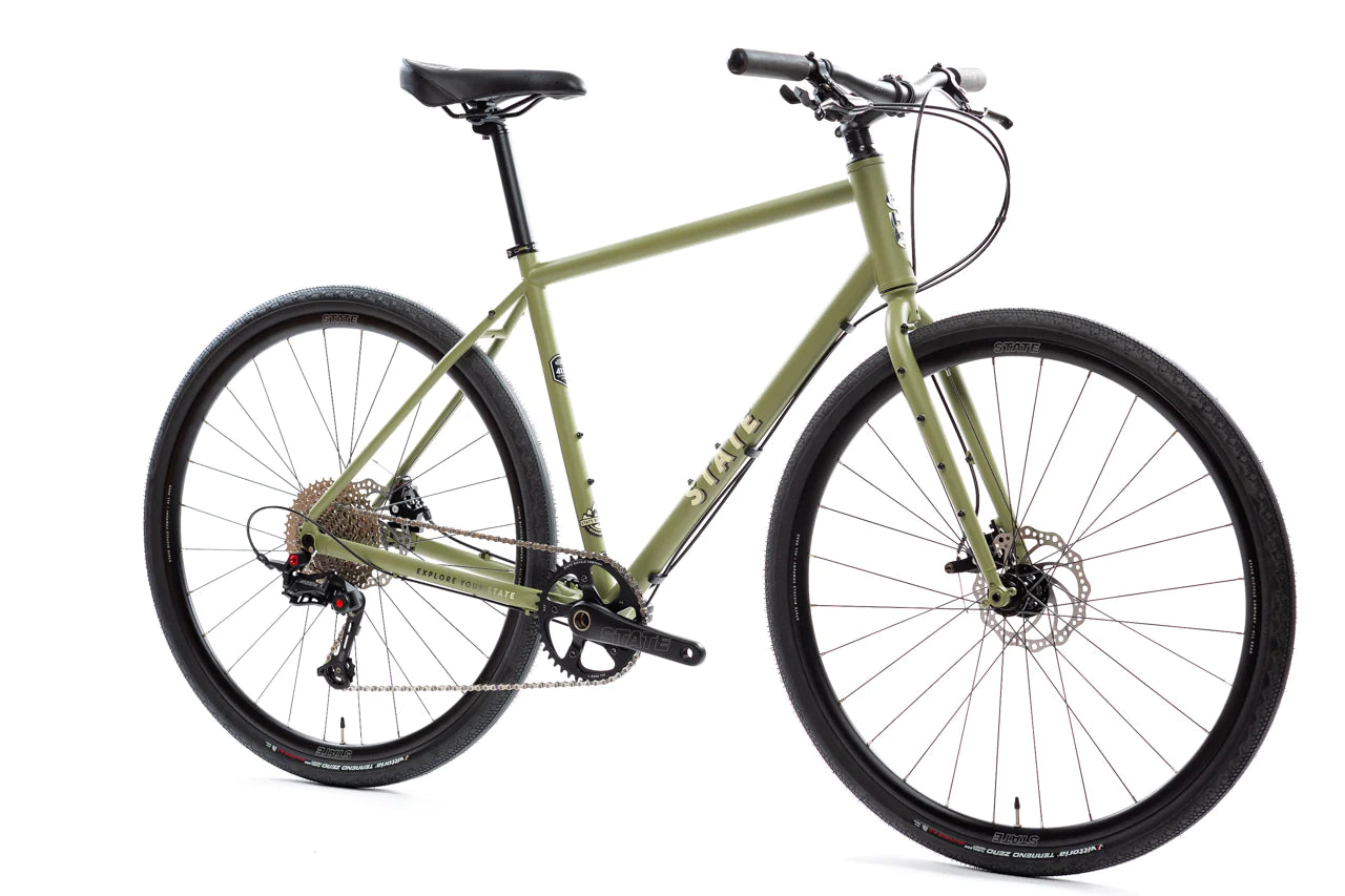 State Bicycle Co. 4130 All-Road - Flat Bar - Matte Olive (650b / 700c)