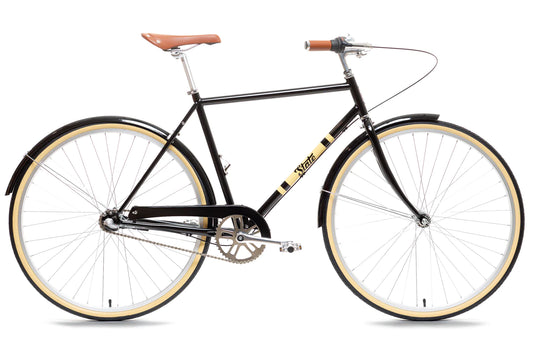 State Bicycle State - City Bike - The Black & Tan (3 Speed - Single-Speed)